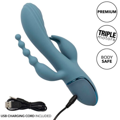 CALEXOTICS - VIBRATORE TRIPLE ECSTASY GRIGIO - immagine 10