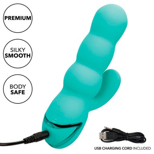 CALEXOTICS - VIBRATORE DEL MAR DIVA RABBIR AQUA GREEN DI CALIFORNIA DREAMING - immagine 12