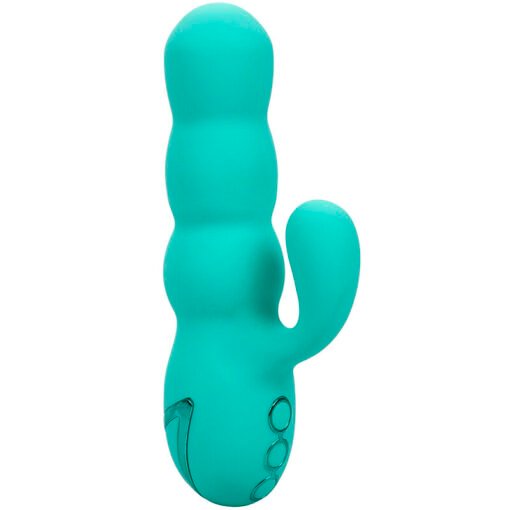 CALEXOTICS - VIBRATORE DEL MAR DIVA RABBIR AQUA GREEN DI CALIFORNIA DREAMING - immagine 3