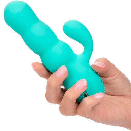 CALEXOTICS - VIBRATORE DEL MAR DIVA RABBIR AQUA GREEN DI CALIFORNIA DREAMING - immagine 7