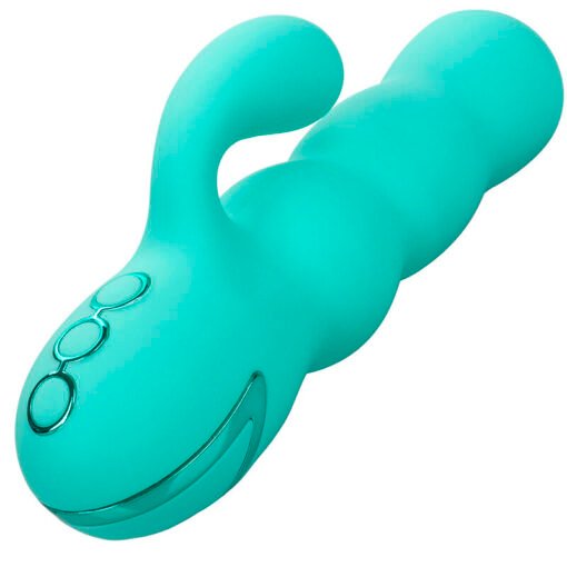 CALEXOTICS - VIBRATORE DEL MAR DIVA RABBIR AQUA GREEN DI CALIFORNIA DREAMING - immagine 5