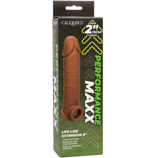 CALEXOTICS - PERFORMANCE MAXX LIFE-LIKE EXTENSION 8 PELLE MARRONE - immagine 12
