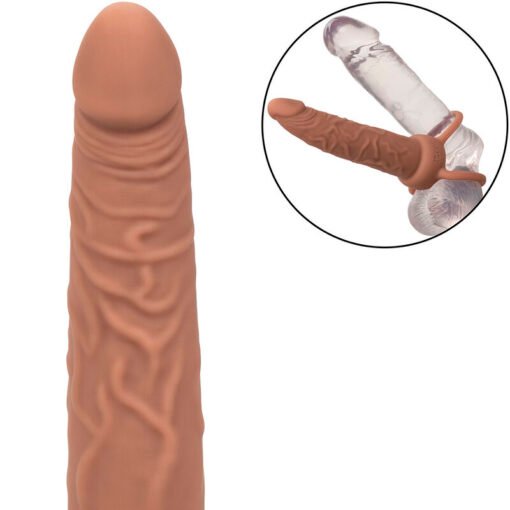 CALEXOTICS - PERFORMANCE MAXX RICARICABILE DOPPIO PENETRATORE MARRONE PELLE - immagine 9