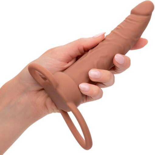 CALEXOTICS - PERFORMANCE MAXX RICARICABILE DOPPIO PENETRATORE MARRONE PELLE - immagine 11