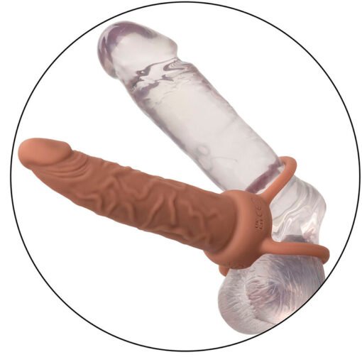 CALEXOTICS - PERFORMANCE MAXX RICARICABILE DOPPIO PENETRATORE MARRONE PELLE - immagine 10
