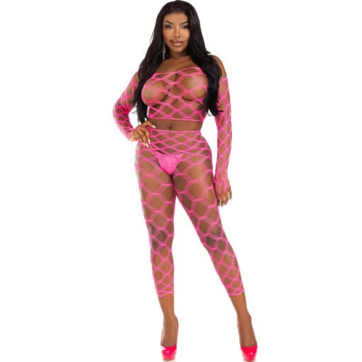 LEG AVENUE - TOP E LEGGINS HARDCORE FUCSIA - immagine 2