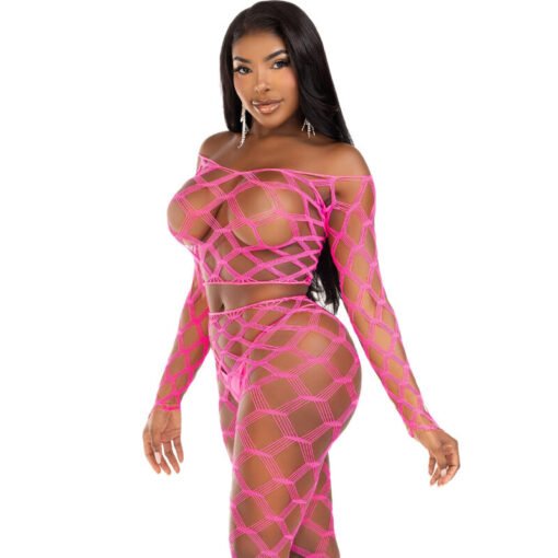 LEG AVENUE - TOP E LEGGINS HARDCORE FUCSIA - immagine 5