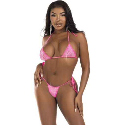 LEG AVENUE - BIKINI DIAMANTI FUCSIA - immagine 4