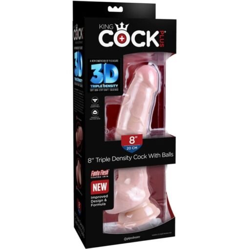 KING COCK - DILDO TRIPLA DENSIT 18.4 CM - immagine 8