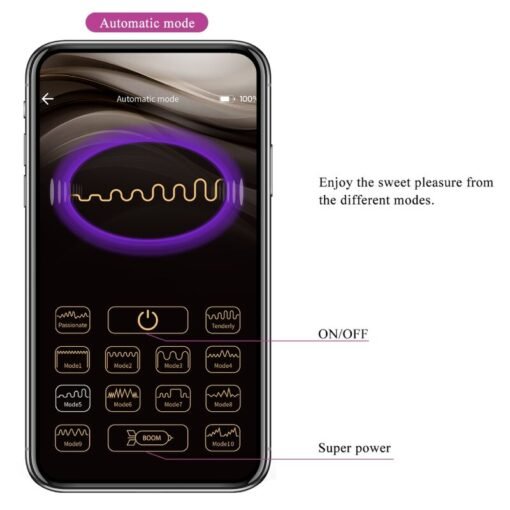 PRETTY LOVE - BAIRD G-SPOT 12 VIBRAZIONI RICARICABILE APP LILA - immagine 12