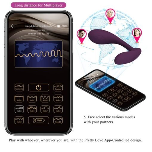 PRETTY LOVE - BAIRD G-SPOT 12 VIBRAZIONI RICARICABILE APP LILA - immagine 13