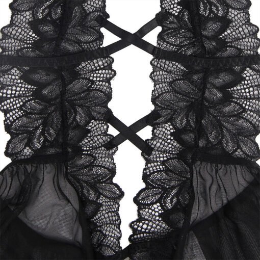 SUBBLIME - TEDDY HALTER COLLO SCHIENA NUDA PIZZO NERO L/XL - immagine 7