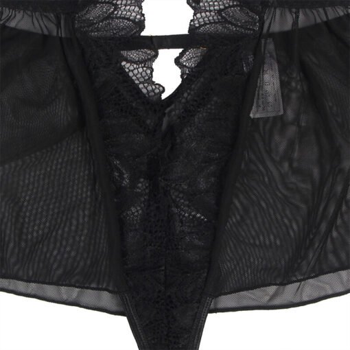SUBBLIME - TEDDY HALTER COLLO SCHIENA NUDA PIZZO NERO L/XL - immagine 9