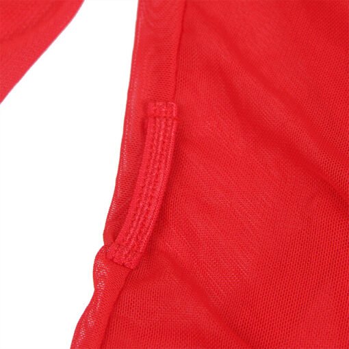 SUBBLIME - VESTAGLIA IN TESSUTO TRASPARENTE CON DETTAGLI IN PIZZO ROSSO S/M - immagine 9