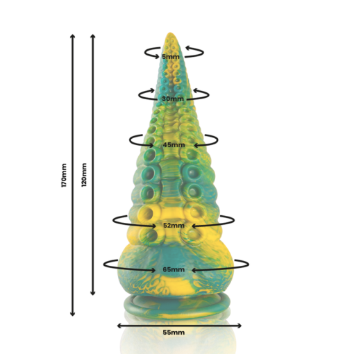 EPIC - DILDO TENTACOLO VERDE CETUS TAGLIA PICCOLA - immagine 2