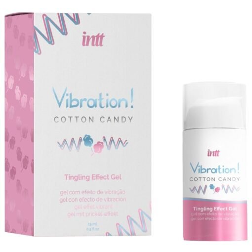 INTT - GEL LIQUIDO VIBRATORE POTENTE STIMOLANTE INTIMO PER ZUCCHERO DI COTONE 15 ML - immagine 2