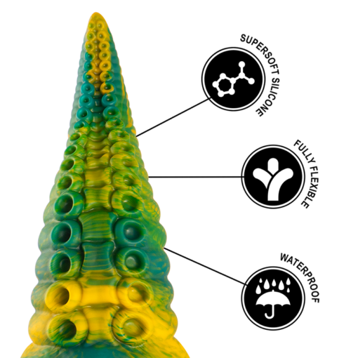 EPIC - DILDO TENTACOLO VERDE CETUS TAGLIA PICCOLA - immagine 7