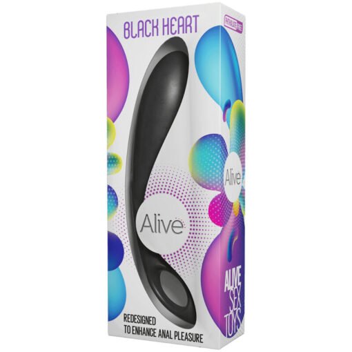 ALIVE - STIMOLATORE ANALE BLACK HEART TEAL - immagine 3