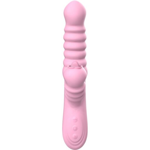 ARMONY - VIBRATORE MULTIFUNZIONE CON LINGUA STIMOLANTE EFFETTO CALORE ROSA - immagine 4