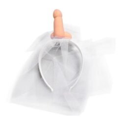 DIABLO PICANTE - VELO DA SPOSA BIANCO CON PENE