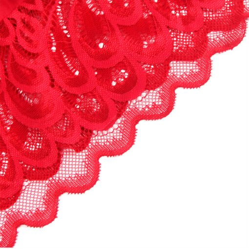 SUBBLIME - BABYDOLL IN RASO CON PIZZO ROSSO L/XL - immagine 10