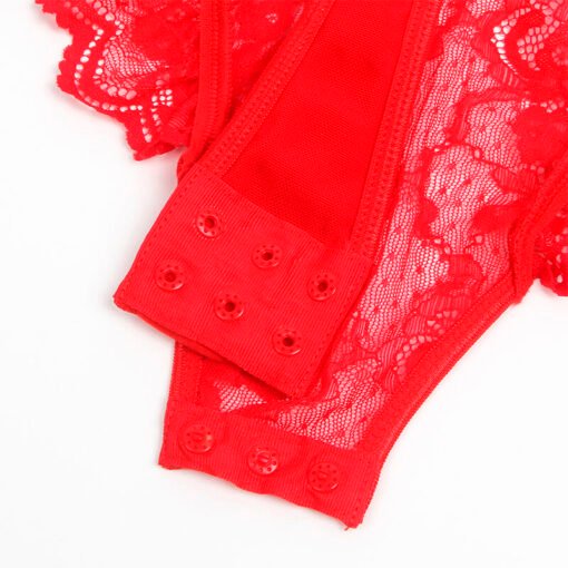 SUBBLIME - ORSACCHIOTTO CON GIARRETTIERA CON DETTAGLIO IN PIZZO E STRISCE ROSSE L/XL - immagine 11