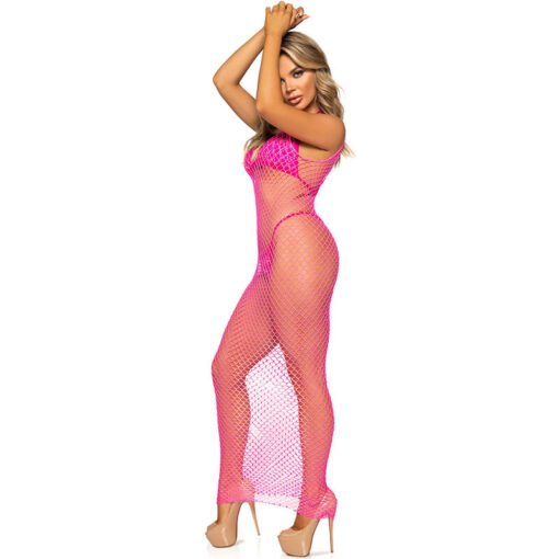 LEG AVENUE - ABITO LUNGO IN RETE FUCSIA TAGLIA UNICA - immagine 5