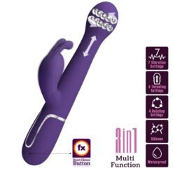 PRETTY LOVE - DEJON VIBRATORE RABBIT 3 IN 1 MULTIFUNZIONE VIOLA