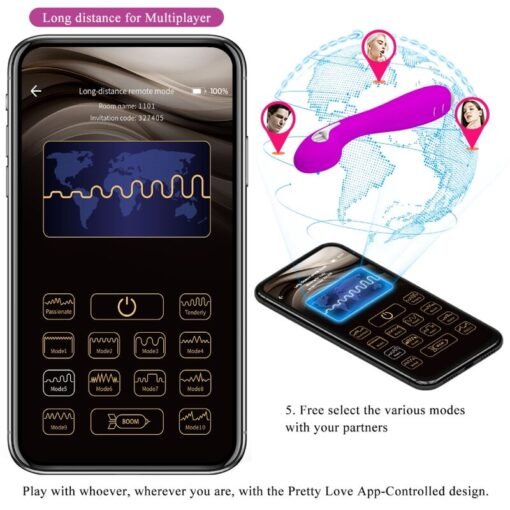 PRETTY LOVE - HECTOR VIBRATORE ELETTROSHOCK APP GRATUITA VIOLA - immagine 14