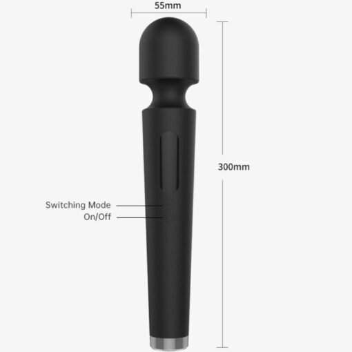 ARMONY - X POWER MASSAGGIATORE E VIBRATORE GRANDE 7 VIBRAZIONI NERO - immagine 2