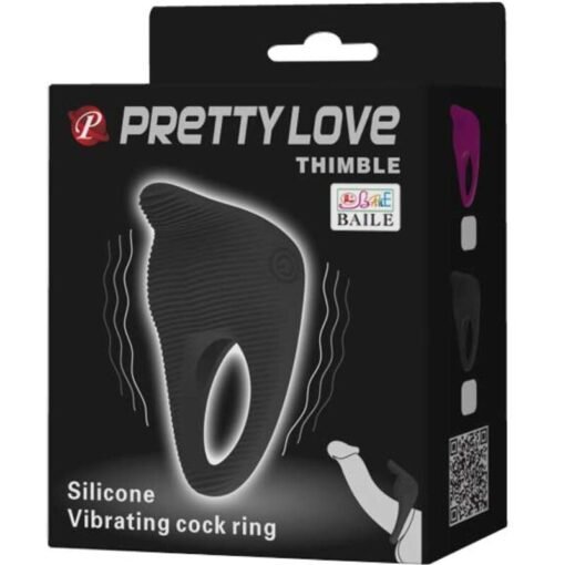 PRETTY LOVE - THIMBLE ANELLO VIBRATORE NERO - immagine 8