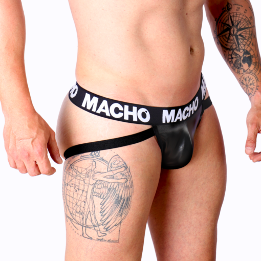 MACHO - MX25NC JOCK NERO PELLE L - immagine 2