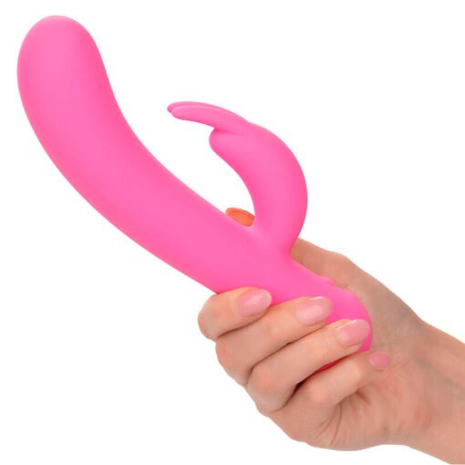CALEXOTICS - FIRST TIME VIBRATORE CONIGLIO RICARICABILE ROSA - immagine 6