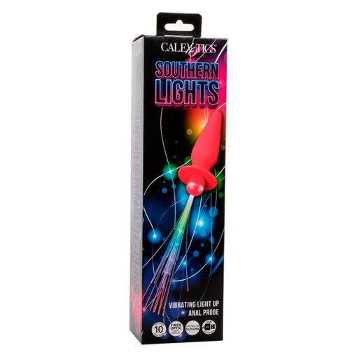CALEXOTICS - SOUTHERN LIGHTS LIGHT UP PLUG ANALE 10 VIBRAZIONI SILICONE ROSA - immagine 8
