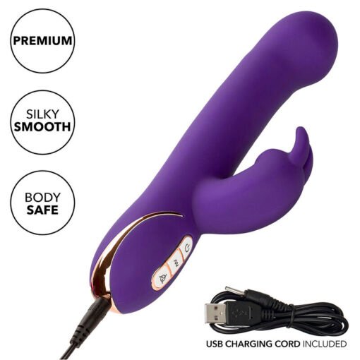 CALEXOTICS - JACK RABBIT VIBRATORE E STIMOLATORE 7 LIVELLI DI VIBRAZIONE E ONDE STIMOLANTI BLU - immagine 9