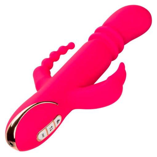 CALEXOTICS - JACK FANTASY VIBRATORE TRIPLO RISCALDATO ROSA CONIGLIO - immagine 3