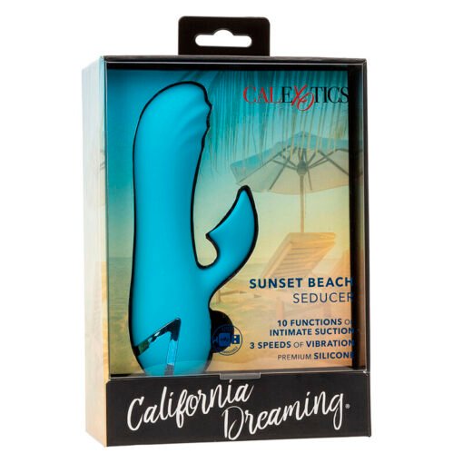 CALEXOTICS - SUNSET BEACH SEDUCER VIBRATORE E STIMOLATORE 10 FUNZIONI BLU - immagine 10