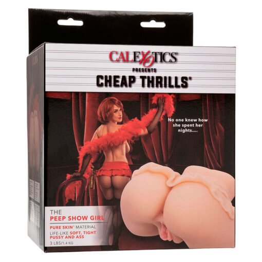 CALEXOTICS - THE PEEP SHOW GIRL DOPPIO MASTURBATORE REALISTICO FLESH - immagine 9