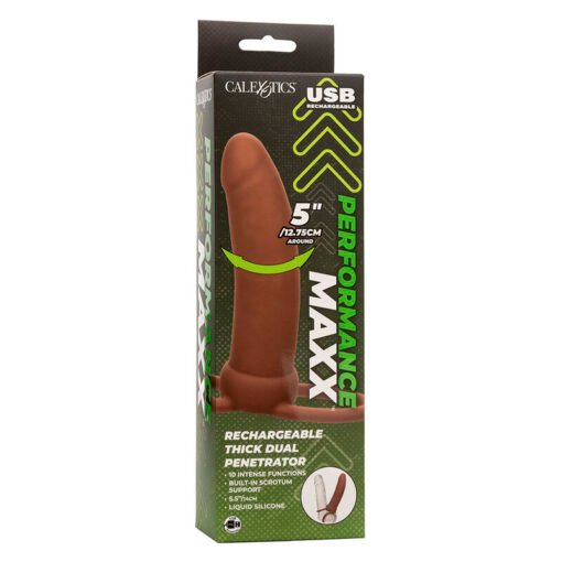 CALEXOTICS - MAXX THICK DUAL PENETRATOR 10 VIBRAZIONI MARRONE - immagine 11