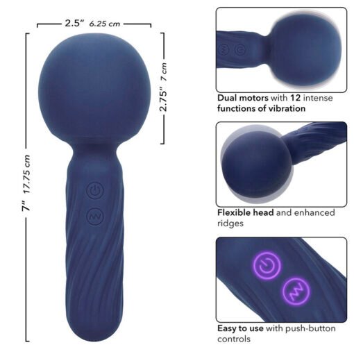 CALEXOTICS - CHARISMA SEDUCTION MASSAGGIATORE 12 FUNZIONI 17,75 CM X 6,25 CM VIOLA - immagine 7