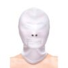 NS NOVELTIES - FETISH & FASHION CAPPUCCIO BOCCA CHIUSA CON CERNIERA NYLON BIANCO