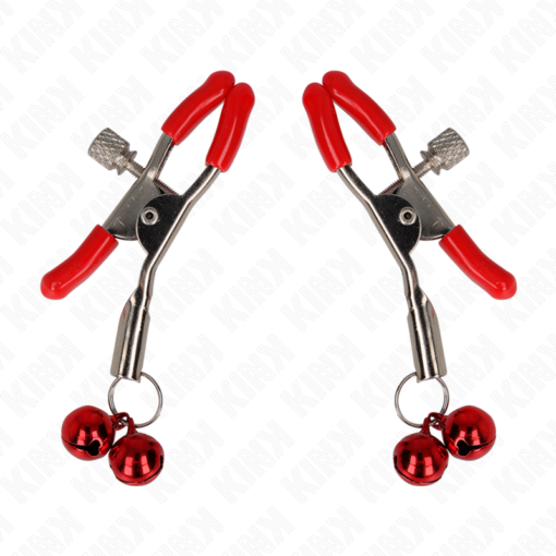KINK - PINZA PER CAPEZZOLI DOPPIA CAMPANA ROSSA 6 CM - immagine 2