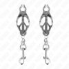 KINK - PINZE PER CAPEZZOLI TRIFOGLIO GIAPPONESE CON GANCI ARGENTO