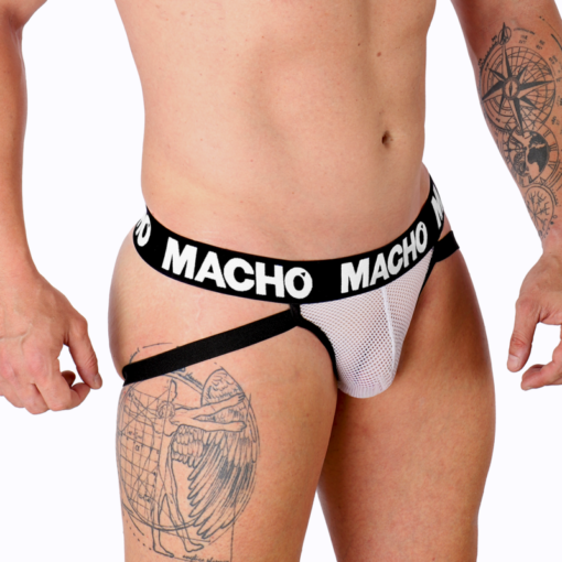 MACHO - MX26X1 JOCK GRID BIANCO XL - immagine 2