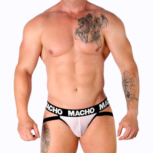 MACHO - MX26X1 JOCK GRID BIANCO XL - immagine 5