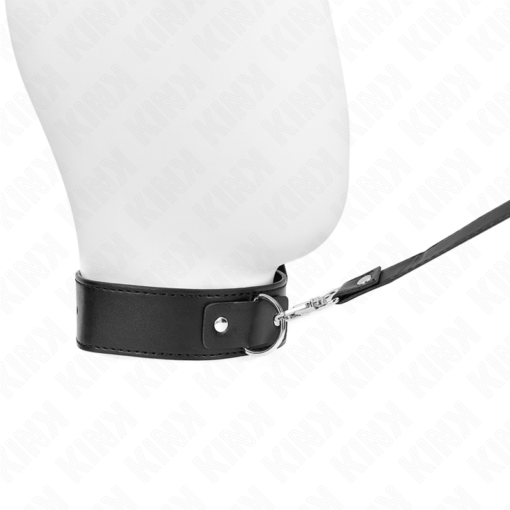 KINK - COLLANA CON CINTURA 116 CM NERO CINTURINO REGOLABILE 32-50 CM X 8 CM - immagine 5