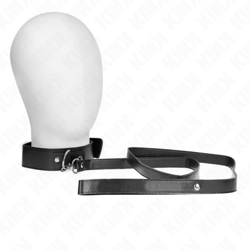 KINK - COLLANA CON CINTURA 116 CM NERO CINTURINO REGOLABILE 32-50 CM X 8 CM - immagine 2