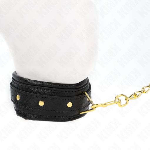 KINK - COLLANA CON CINTURINO IN SIMILPELLE SPUGNA MODELLO 1 REGOLABILE 37-54 CM X 3 CM - immagine 4