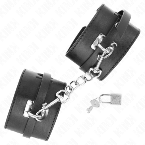 KINK - RESISTENZA DA POLSO DELUXE CON BLOCCAGGIO NERO REGOLABILE 14,5-21 CM X 6 CM - immagine 2