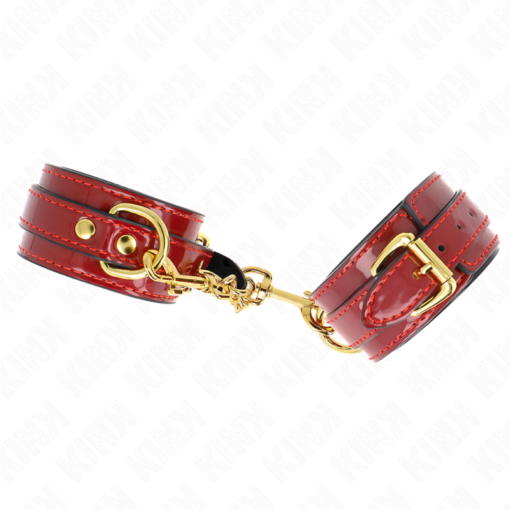 KINK - POLSINI JOANNA ANGEL ROSSO REGOLABILE CON CATENA ORO 16.5-26 CM X 4 CM - immagine 2